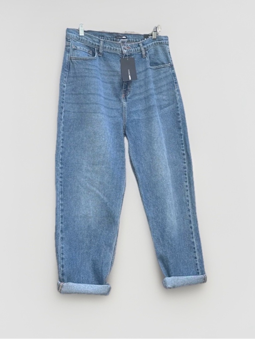 Fashion Nova I Got It From My Mama Jeans Medium Wash High Rise Mom Jeans Size 13